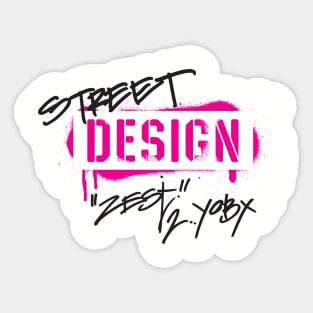 Street Design Graffiti Sticker